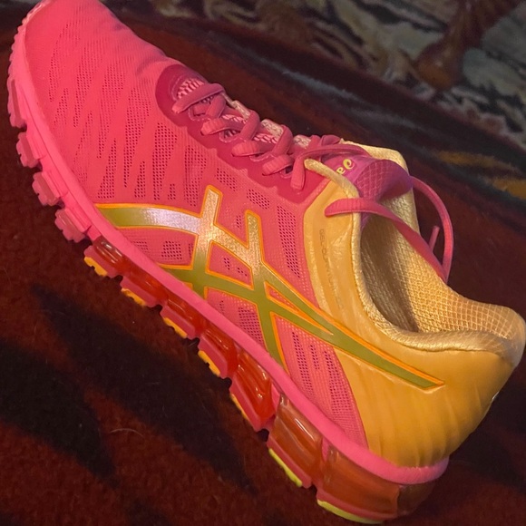ASICS Gel Quantum 180 Hot Pink Orange Pop - Picture 4 of 8